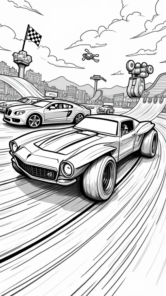 coloring pages of hot wheels